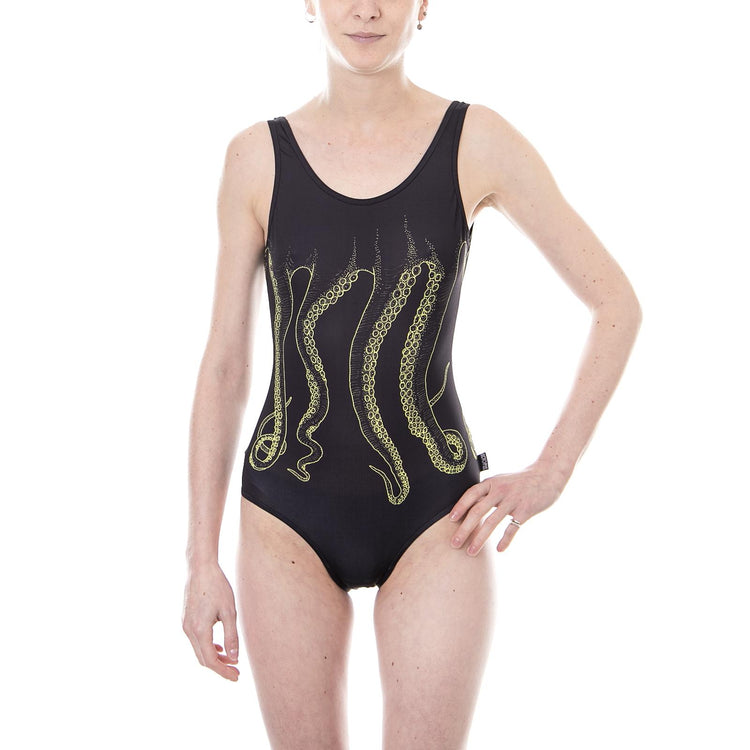 W-OCTOPUS OUTLINE SWIMSUIT YELLOWBLCK 18SOSU03W-YELLOWBLCK  OCTOPUS 