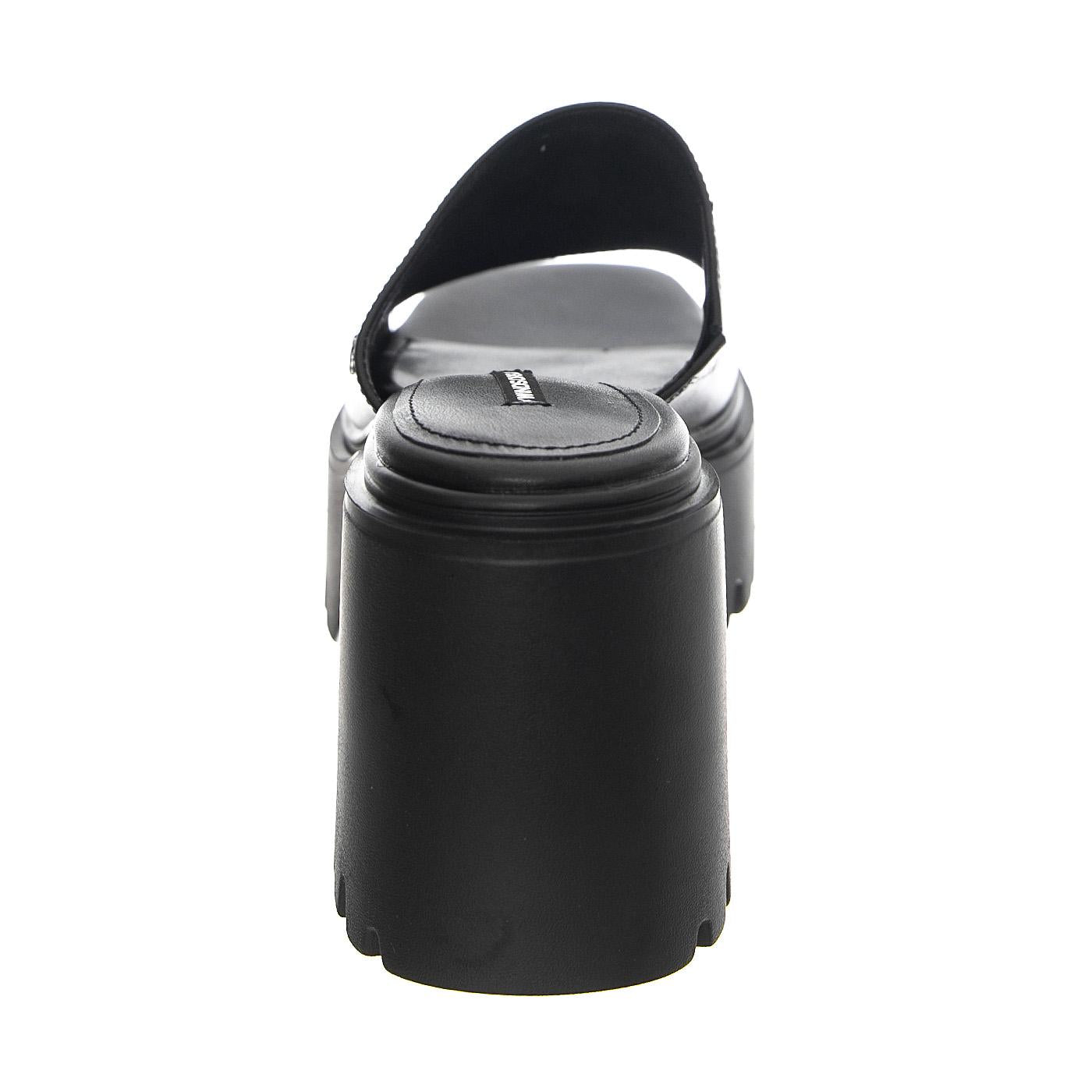 Emotional Black Leather - Sandali Donna Neri WSSEMOTIONAL-BLA  WINDSOR SMITH 