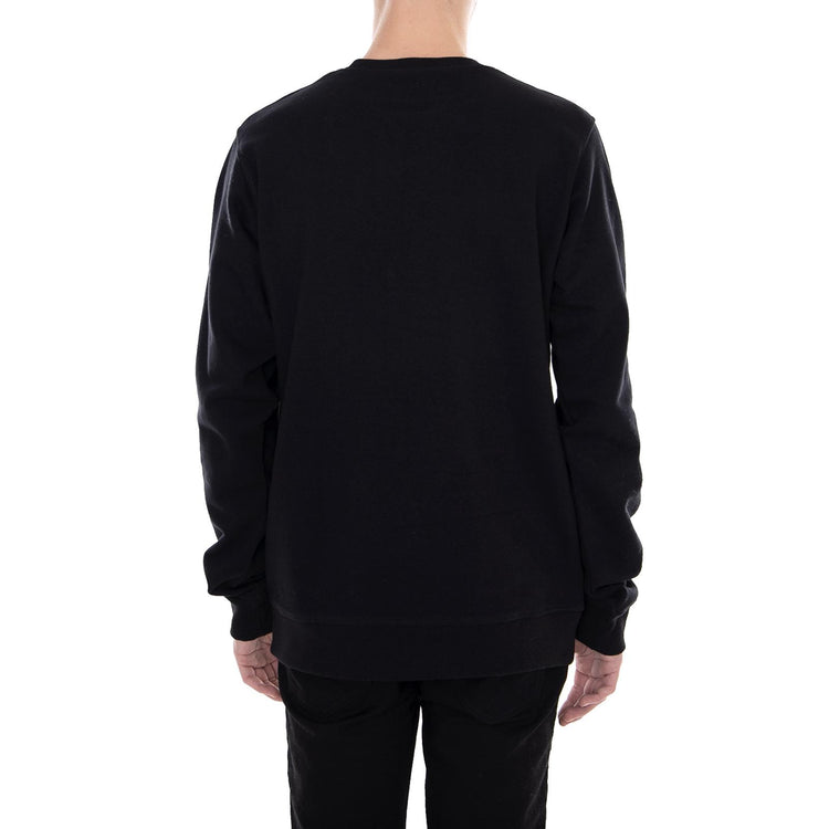 Harrison Fleece Crew-Neck Sweatshirt - Black - Felpa Girocollo Uomo Nera 02 200072-BK . DICKIES 