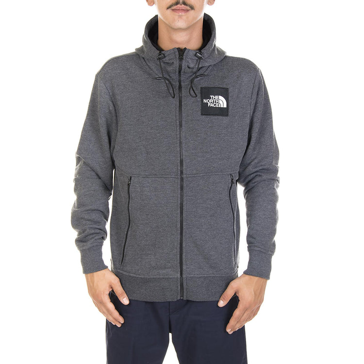 M FINE FULL ZIP HD TNF DA GREY HE T92TW7JBU  THE NORTH FACE 