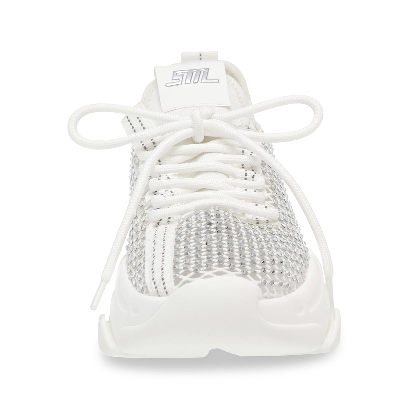 Poise White Mesh + TPU + Stones - Scarpe Stringate Profilo Basso Donna Multicolore SMPPOISE-WHT  STEVE MADDEN 