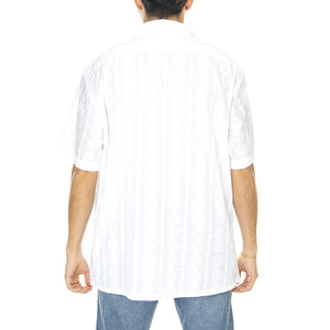 The Sunset Camp Shirt Walter Embroidery Neutral - Camicia Maniche Corte Uomo Bianca 72625-0074  LEVIS 
