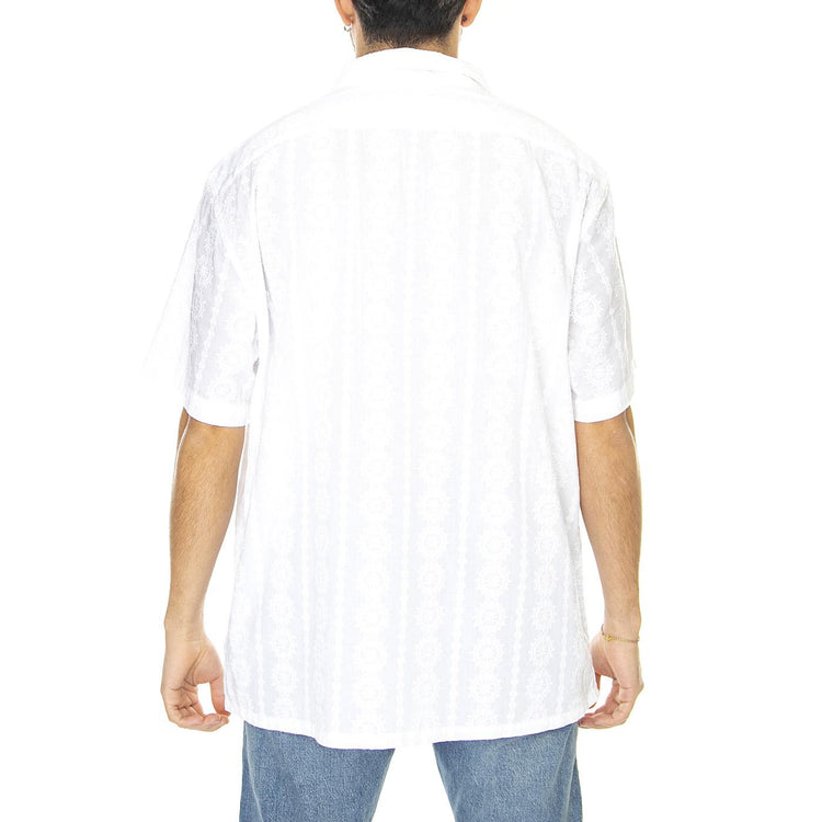 The Sunset Camp Shirt Walter Embroidery Neutral - Camicia Maniche Corte Uomo Bianca 72625-0074  LEVIS 