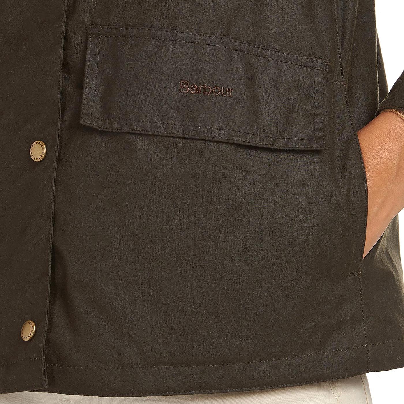 Awon Wax Olive Classic - Giacca Invernale Donna Verde LWX1081-OL71  BARBOUR 