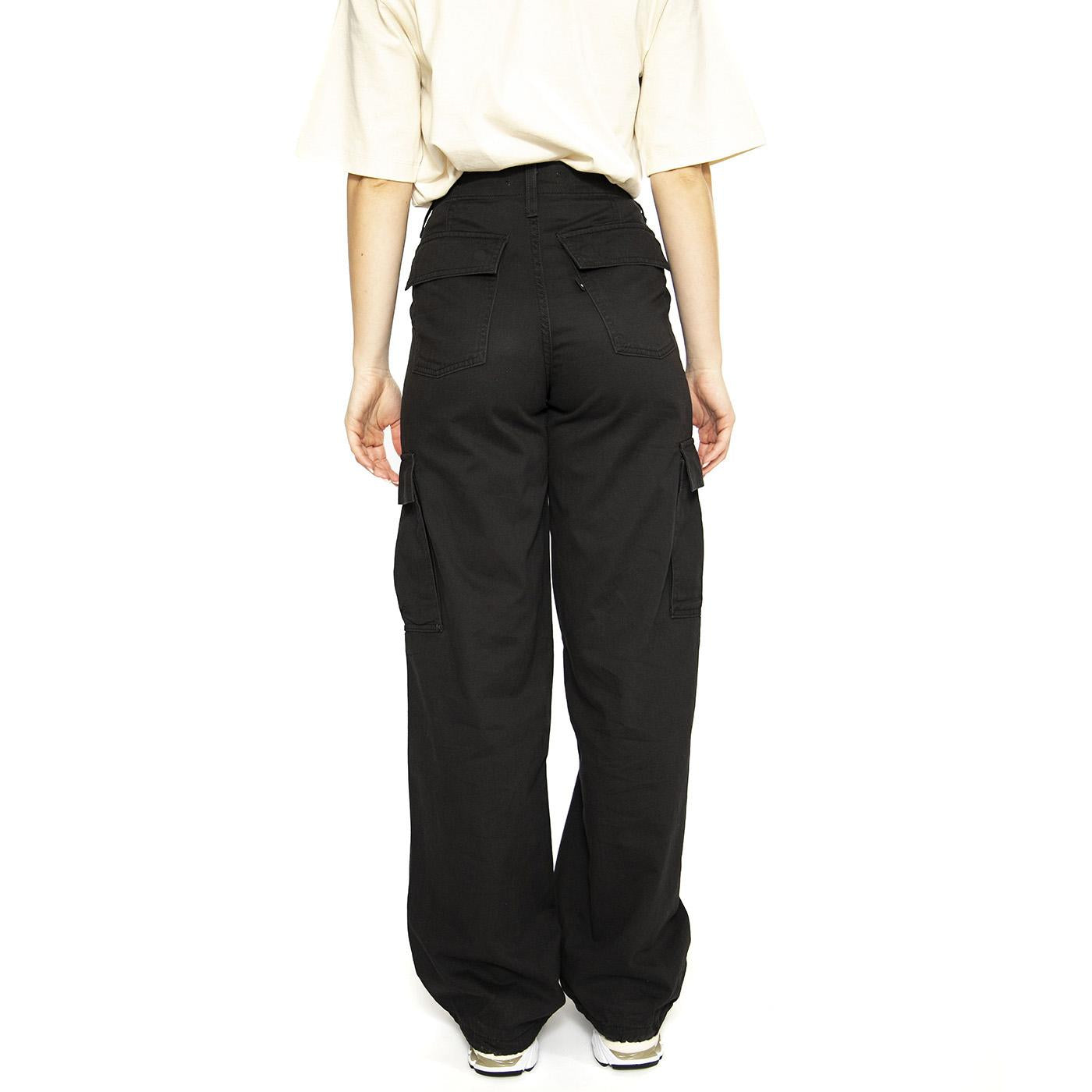 94 Baggy Cargo Black - Pantaloni Cargo Donna Neri A4707-0000  LEVIS 