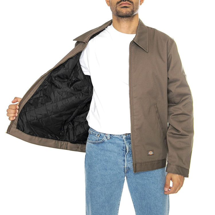 M Lined Eisenhower Jacket Rec Mushroom - Giacca Uomo Marrone DK0A4XK4MR11  DICKIES 