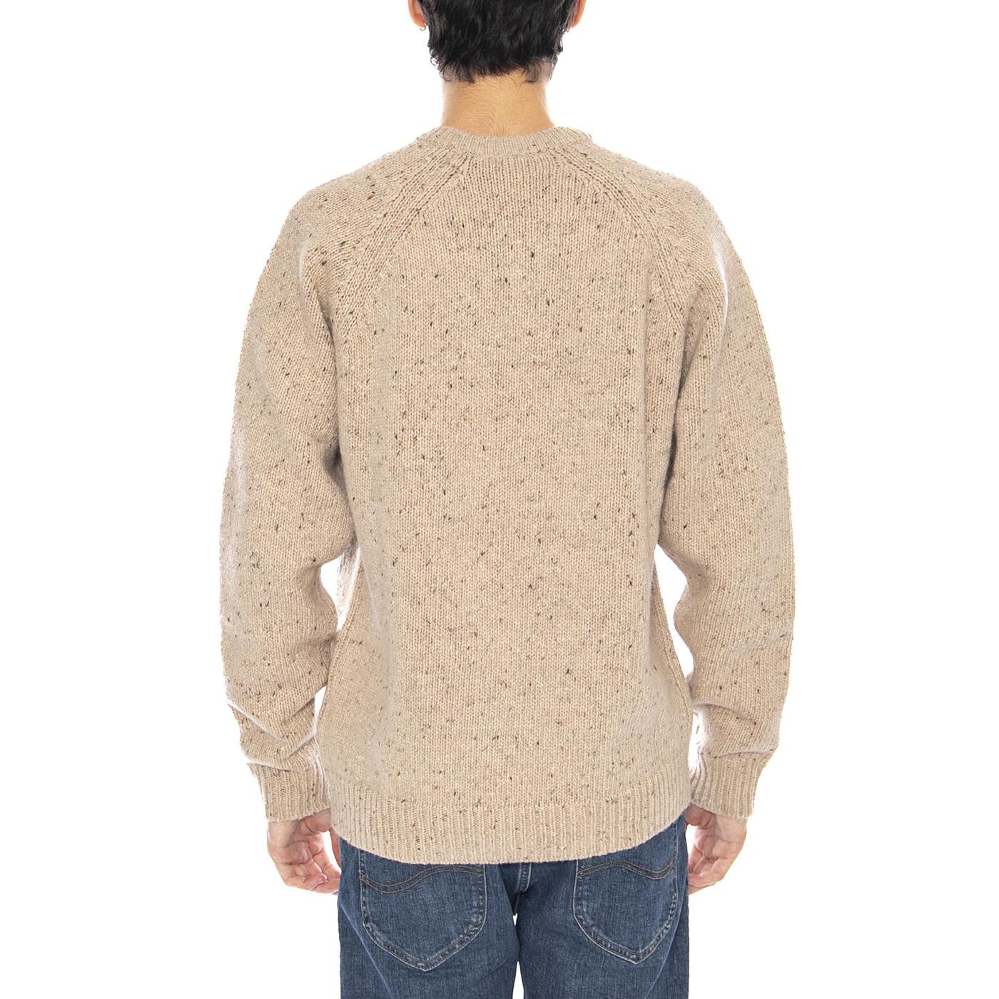 Anglistic Sweater Speckled Fleur de Sel - Maglione Girocollo Uomo Beige I010977.3AUXX . CARHARTT WIP 