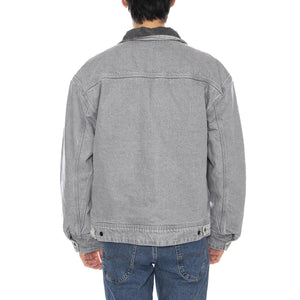 91U Utility Jacket Geminy Grey - Giacca Denim Jeans Uomo Grigia 112370527  LEE 