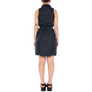 SLEEVELESS DENIM DRESS INDIGO RUSH BLUE - Abito Smanicato Donna Blu 112377049 BL LEE 