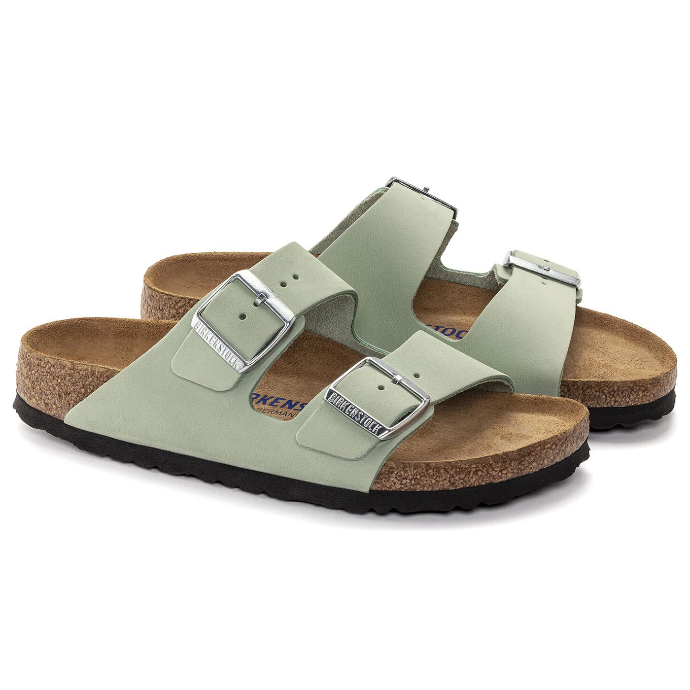 Arizona SFB Matcha Nubuck Leather - Sandali Donna Verdi 1024213  BIRKENSTOCK 