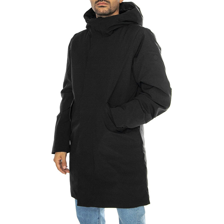 Hjalmar black - Giacca con Cappuccio Uomo Nera 331186-110  ELVINE 