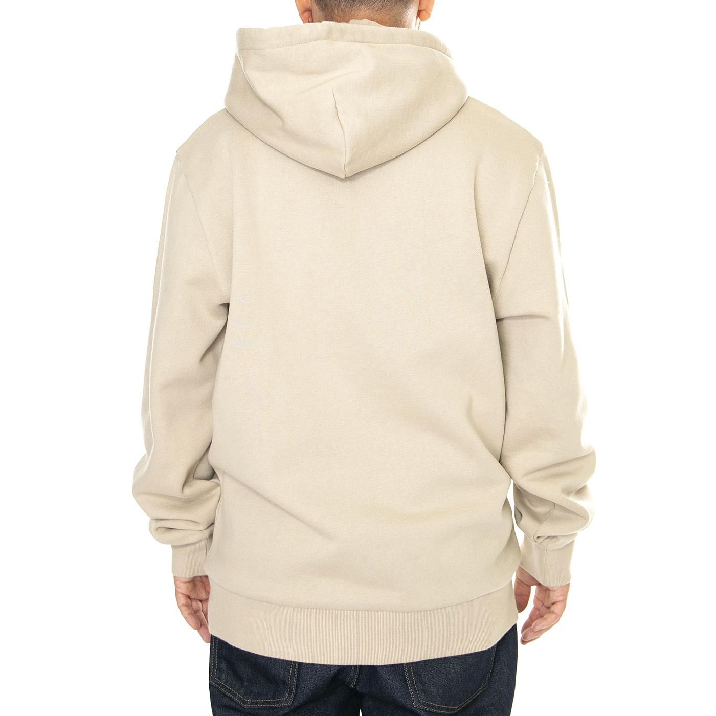 Hooded Script Embroidery Sweat Wall / Black - Felpa con Cappuccio Uomo Beige I033658.AWXX  CARHARTT WIP 
