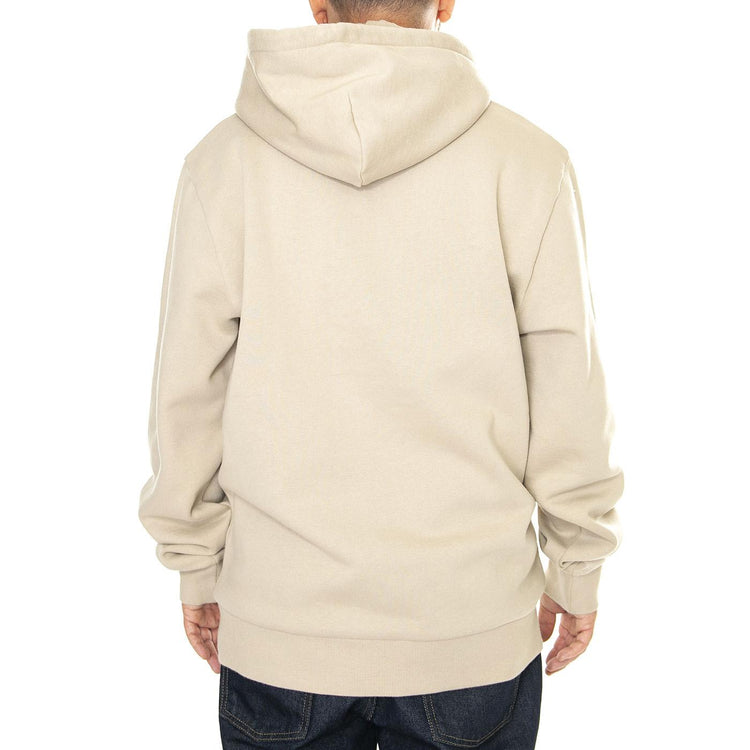 Hooded Script Embroidery Sweat Wall / Black - Felpa con Cappuccio Uomo Beige I033658.AWXX  CARHARTT WIP 