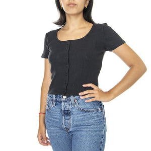 Rach Top Caviar - Top Donna Nero A3389-0001  LEVIS 