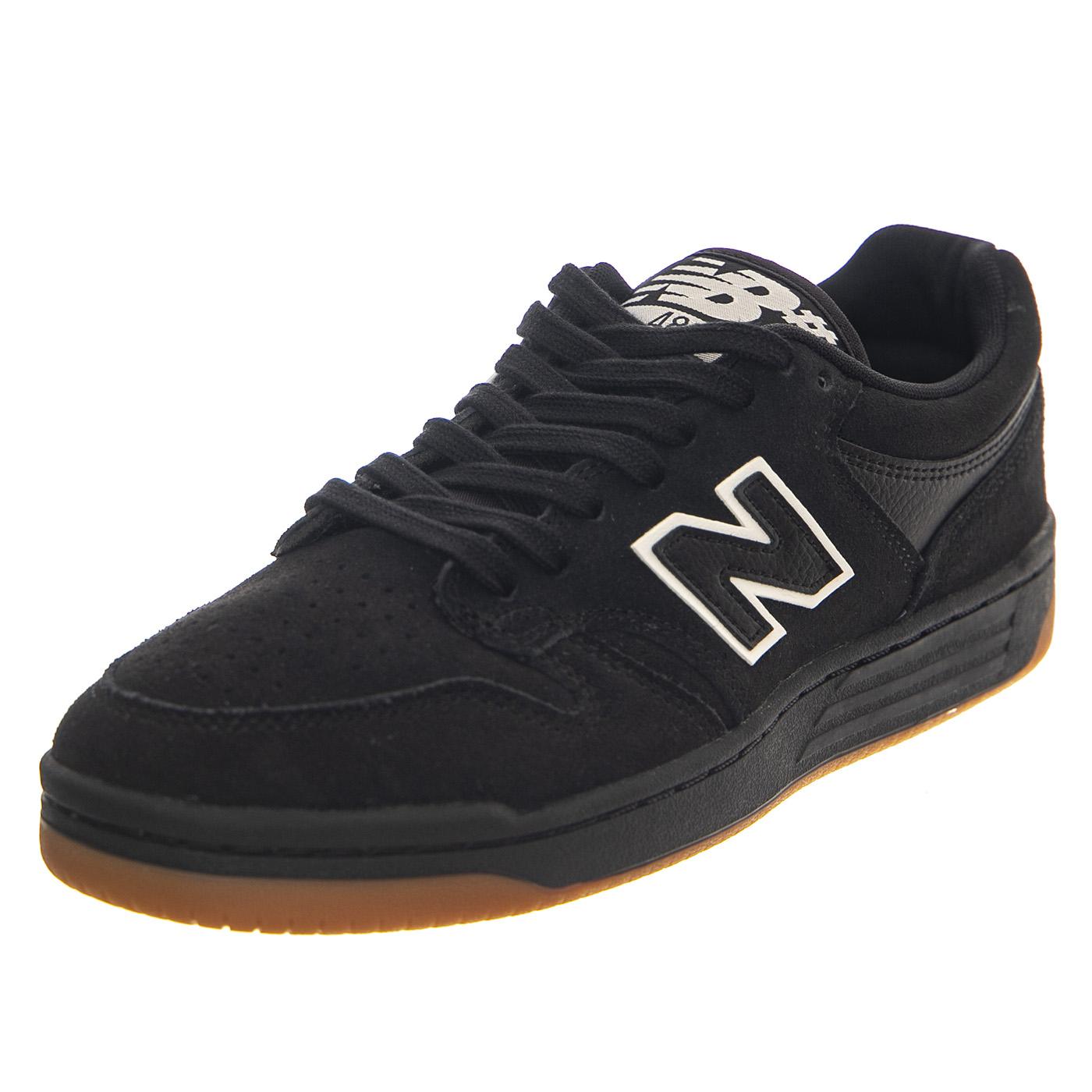 Numeric Skateboarding Black Leather / Textile - Scarpe Profilo Basso Uomo Nere NM480SBW  NEW BALANCE 