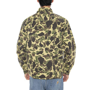 L/S Duck Shirt Camo Duck, Green - Camicia Uomo Multicolore I033769.2EQ06  CARHARTT WIP 