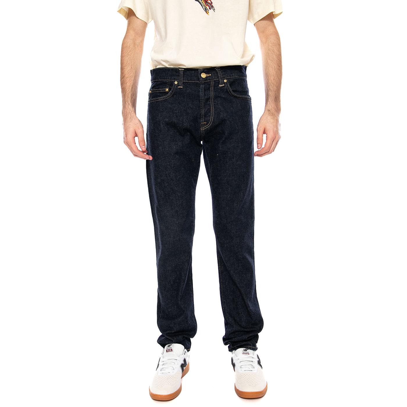 Klondike Pant Blue - Pantaloni Denim Jeans Uomo Blu I024898 0102 CARHARTT WIP 