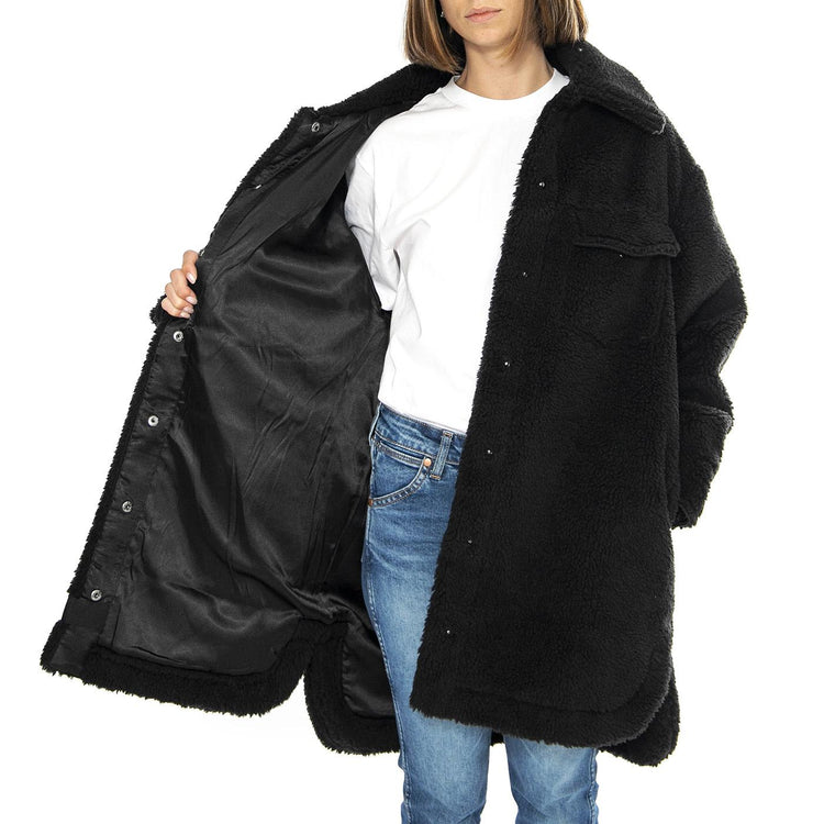 Frankie Uggfluff Shirt Jacket Black - Giacca Donna Nera UGC1144453-BLK  UGG 