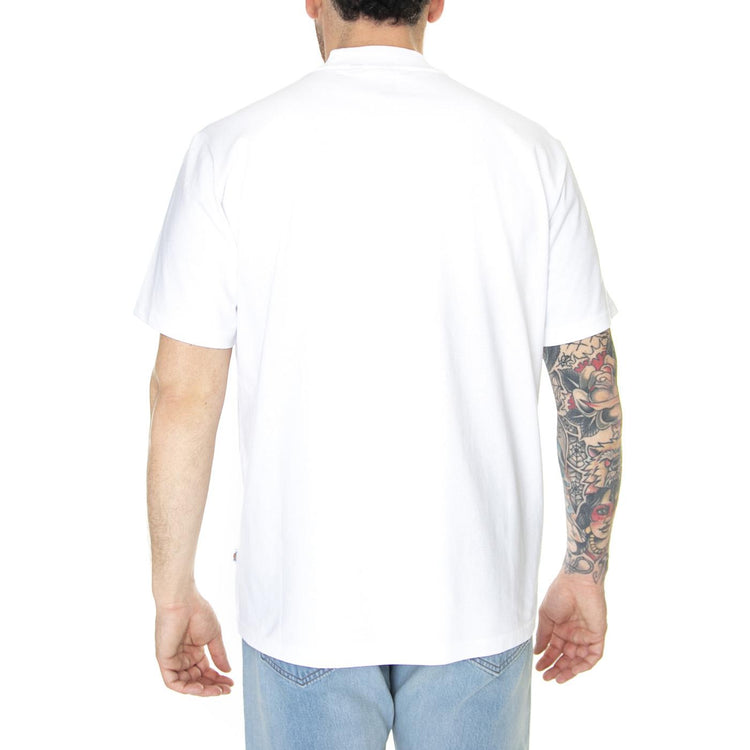 LEO X DICKIES Tee White - Maglietta Girocollo Uomo Bianca DK0A4Y21WHX1  DICKIES 