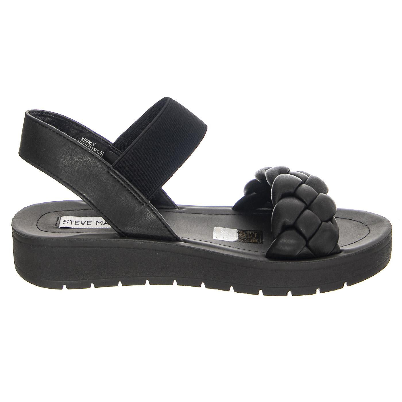 W' Keenly Black Sandals - Sandali Donna Neri SMSKEENLY-BLK  STEVE MADDEN 