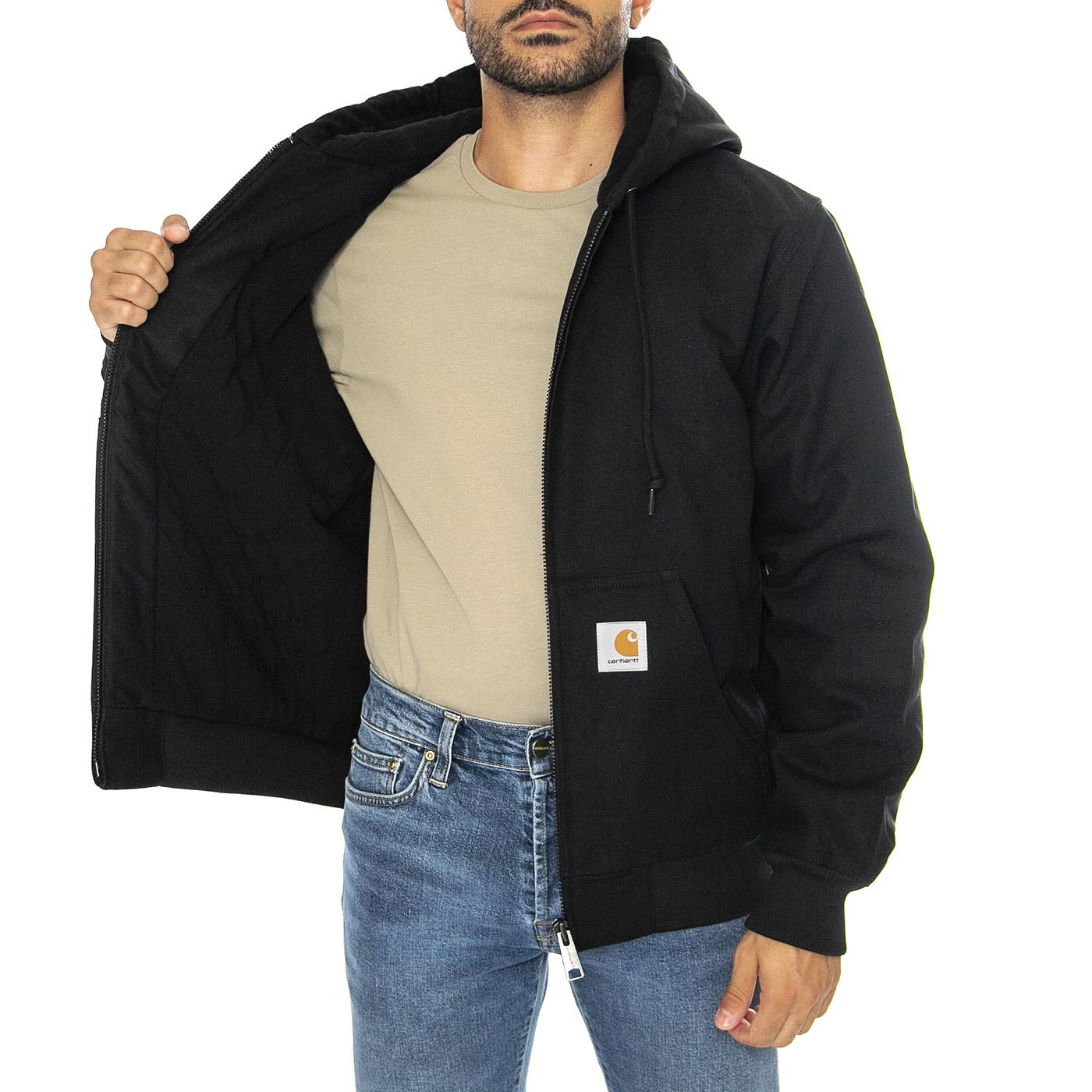 Active Jacket Black /rigid - Giacca con Cappuccio Uomo Nera I023083.8901  CARHARTT WIP 