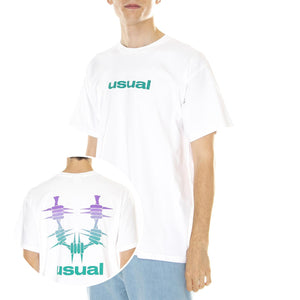 M' OG Fade T-Shirt White - Maglietta Girocollo Uomo Bianca S23TOGFADE-WHT  USUAL 