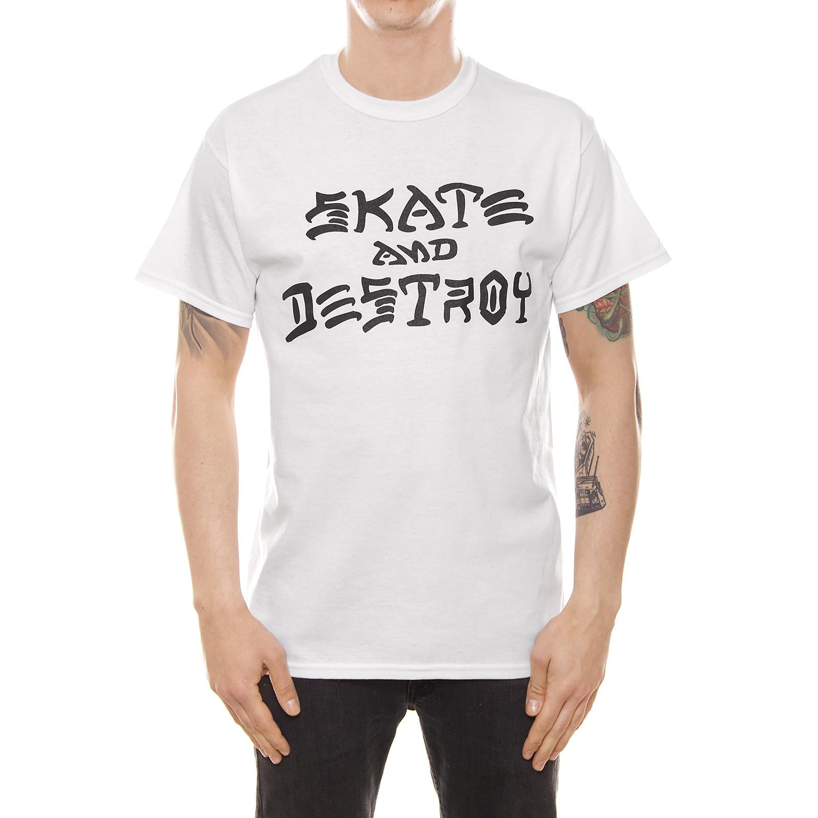 SKATE AND DESTROY WHITE 311003 WHT  THRASHER 