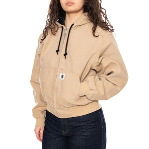 W' OG Active Jacket Dusty H Brown - Giacca con Cappuccio Donna Beige I034842 07E4O CARHARTT WIP 
