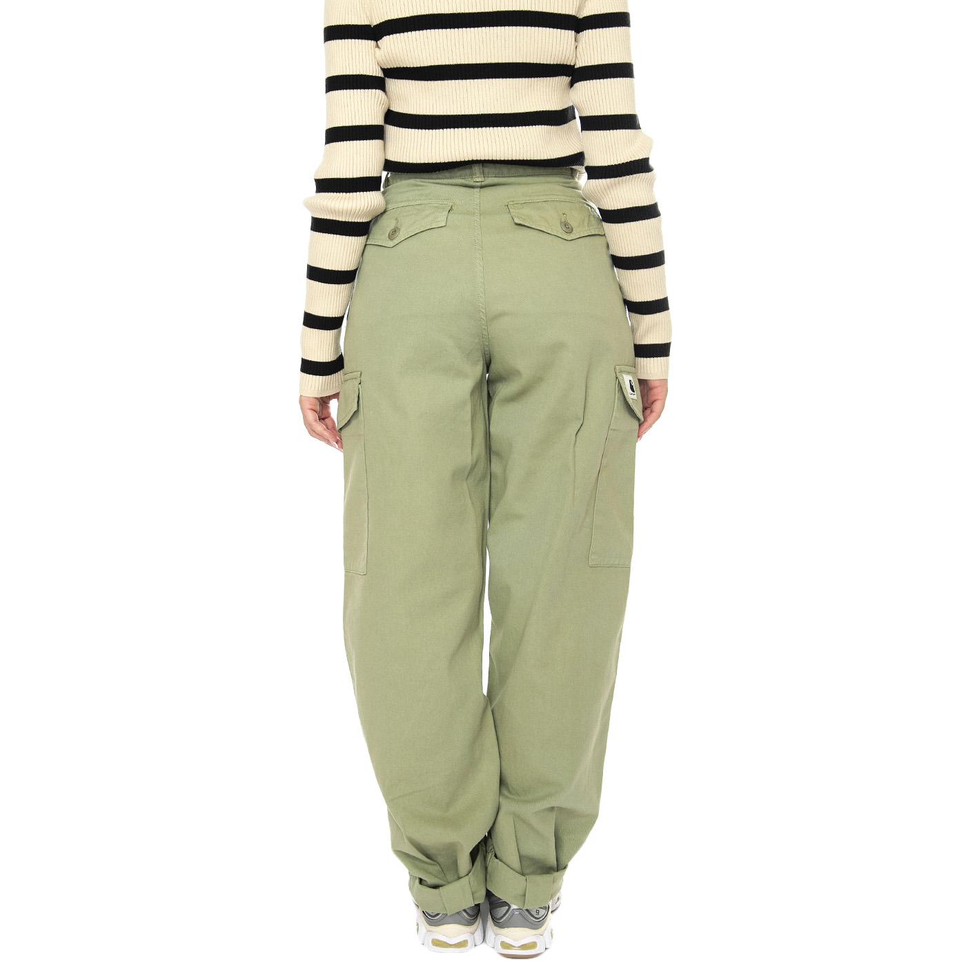 W' Collins Pant Misty Green garment dyed - Pantaloni Donna Verdi I029789.29MGD  CARHARTT WIP 