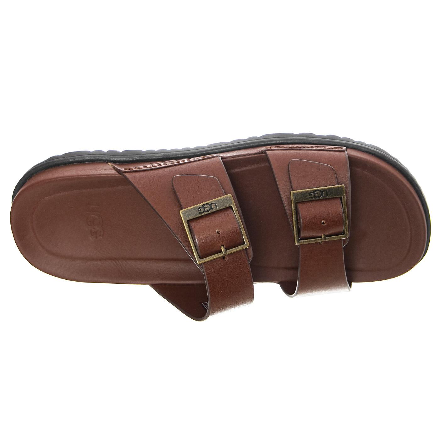 Wainscoatt Buckle Slide Cognac Leather - Sandali Uomo Marroni UGMWAIBSCLTH1119530M  UGG 