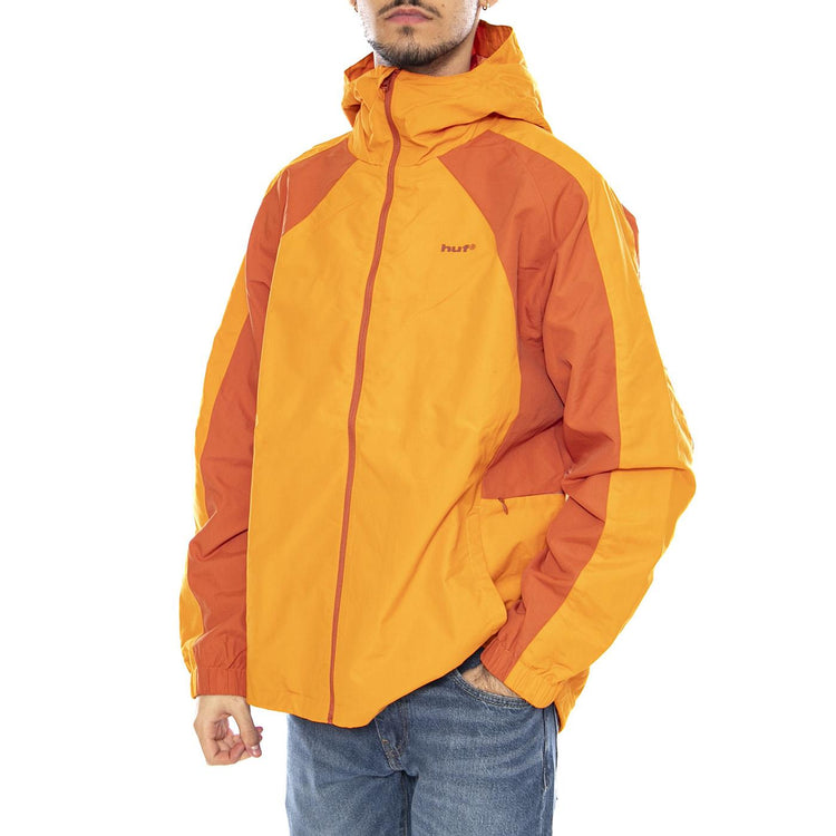 HUF Set Shell Jacket -- Giacca con Cappuccio Uomo Arancione JK00389 ORG HUF 