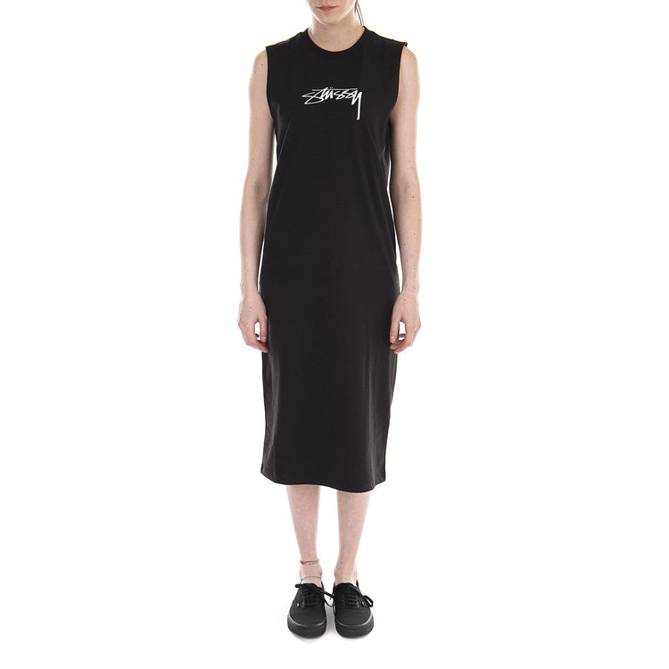 EZRA MUSCLE DRESS BLACK 214437-BLACK  STUSSY 