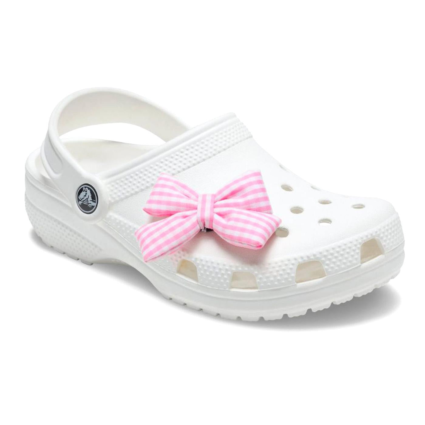 Checkerboard Bow - Charm per Calzature Crocs Rosa CR.4230 JIB UCOL CROCS 