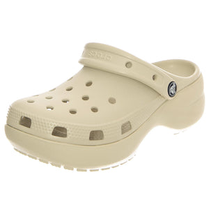 W' Classic Platform Clog Bone - Sandali Donna Beige CR.206750-BONE  CROCS 