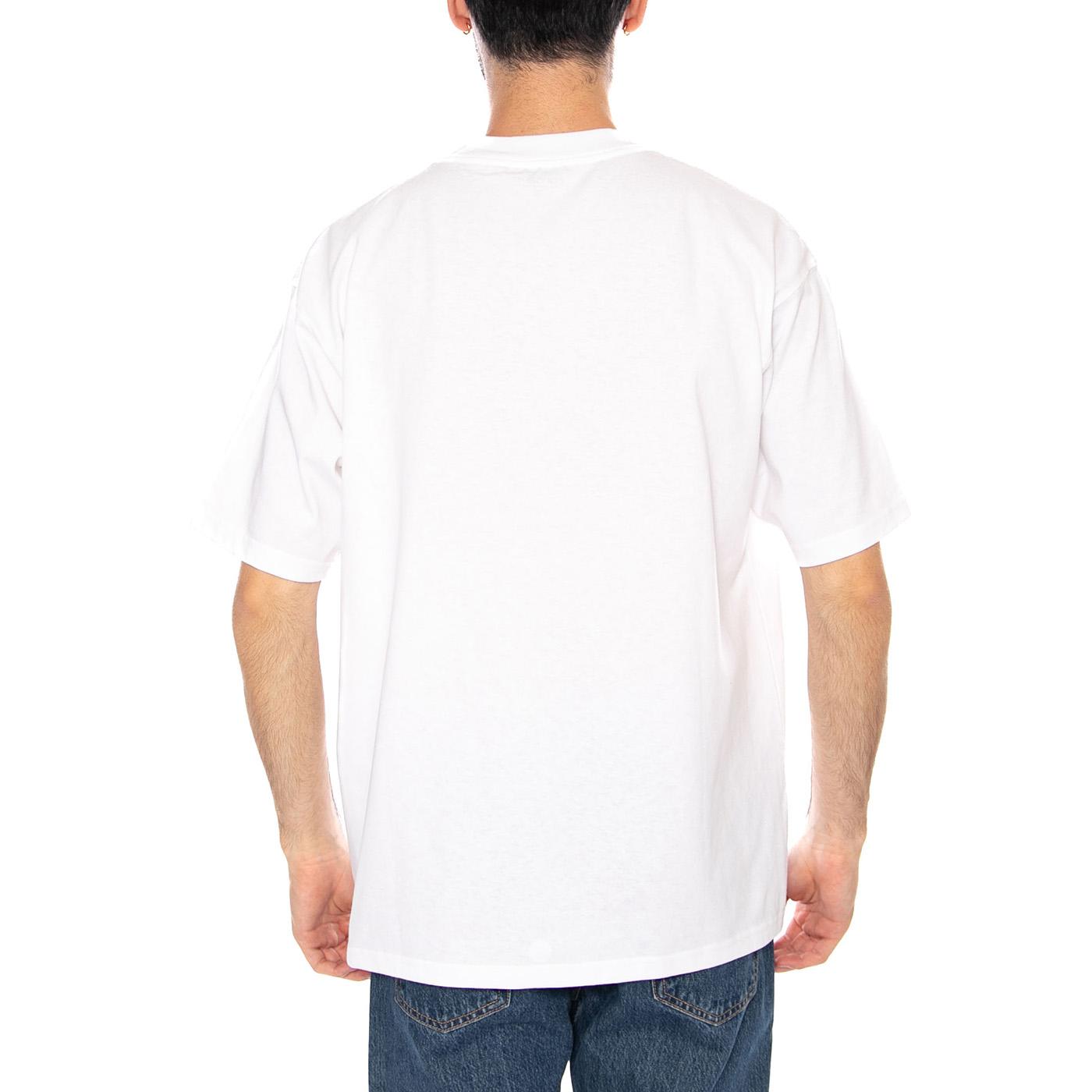 S/S SCHOOLING HEART T-SHIRT WHITE - Maglietta Girocollo Uomo Bianca I035455.02XX . CARHARTT WIP 
