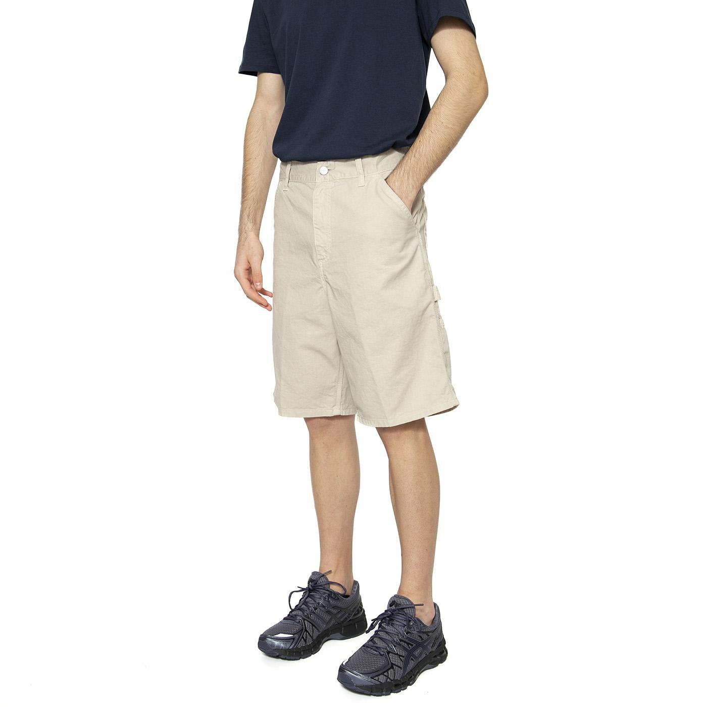 Single Knee Short Fleur De Sel - Bermuda Uomo Beige I031504.2LPGD  CARHARTT WIP 