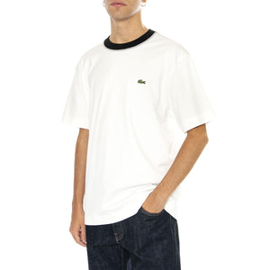 T-Shirt TH3837-70V White - Maglietta Girocollo Uomo Bianca TH3837-70V  LACOSTE 