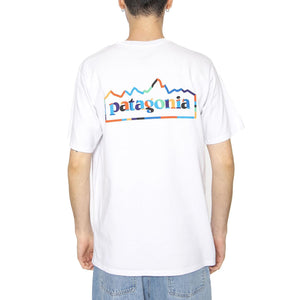 M's Unity Fitz Responsibili-Tee White - Maglietta Girocollo Uomo Bianca 37768-WHI  PATAGONIA 