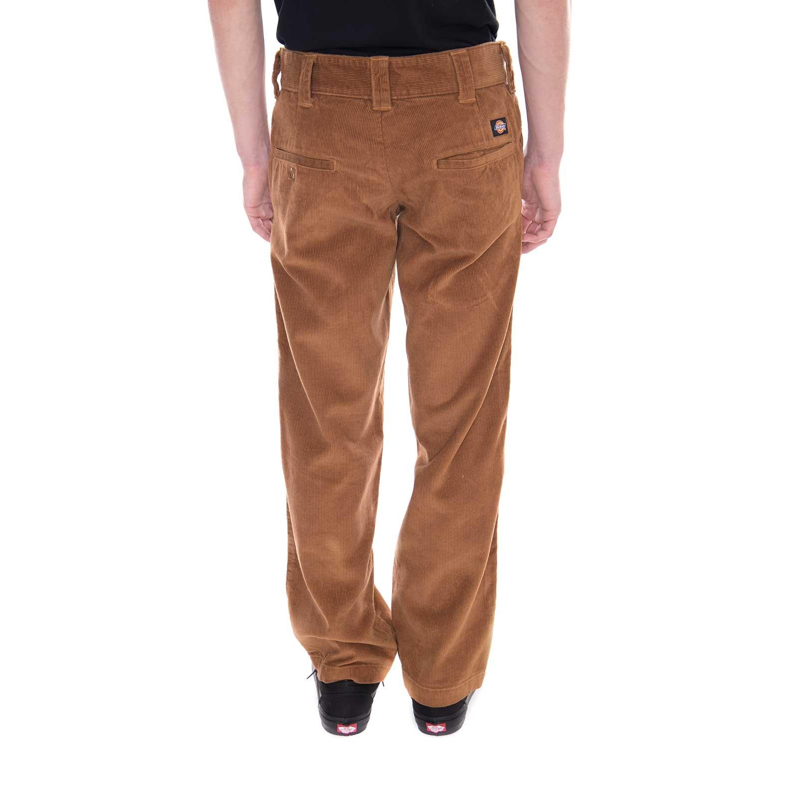 Cord Trousers Duck Brown - Pantaloni Uomo Velluto a Coste Marroni 01 210147-BD . DICKIES 