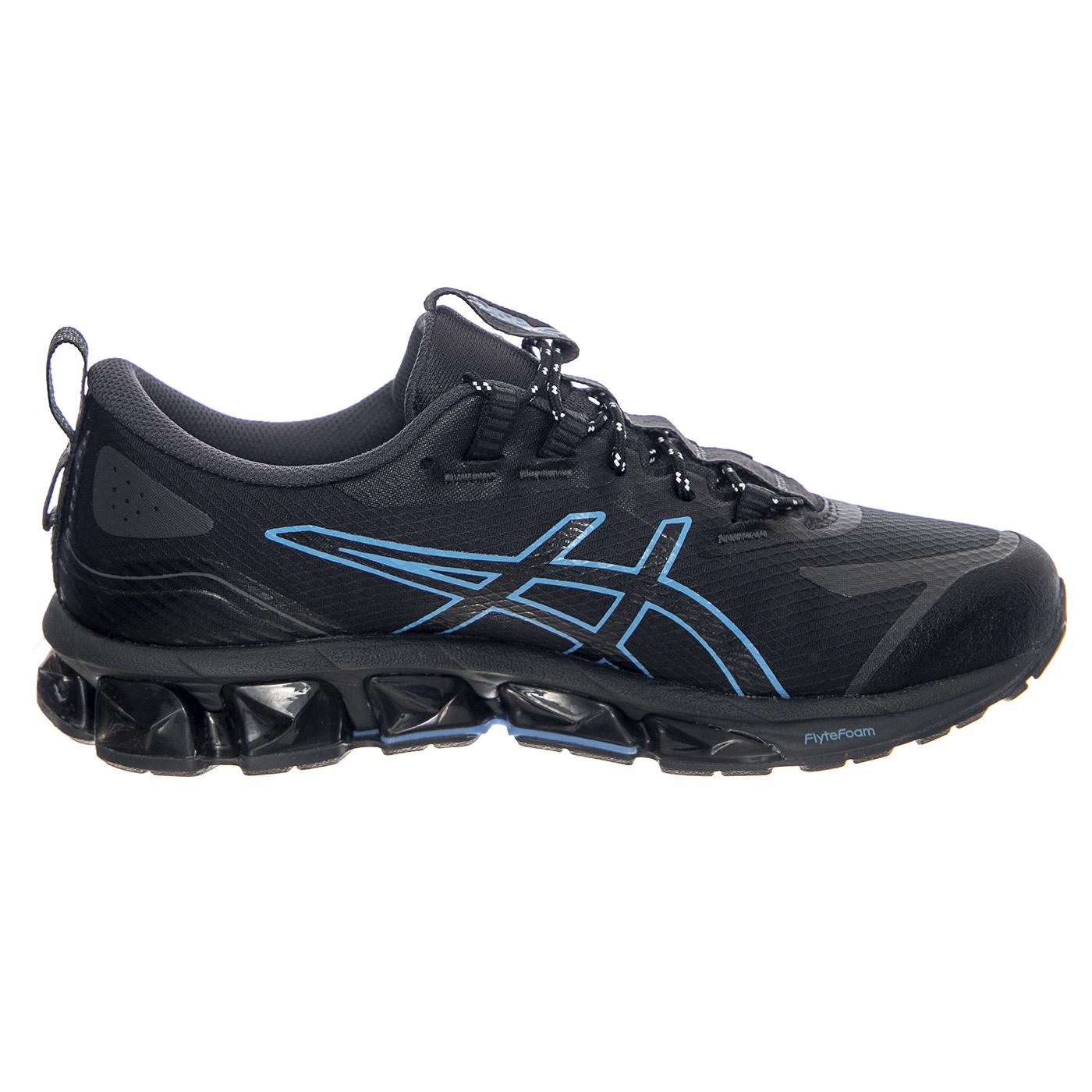 Gel-Quantum 360 VII Black / Azul Blue - Scarpe Stringate Profilo Basso Uomo Nere 1201A881-003  ASICS 