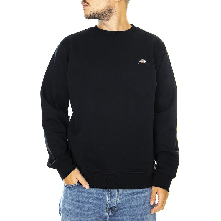 New Jersey Crew-Neck Sweatshirt - Black - Felpa Girocollo Uomo Nera 02 200240-BK . DICKIES 