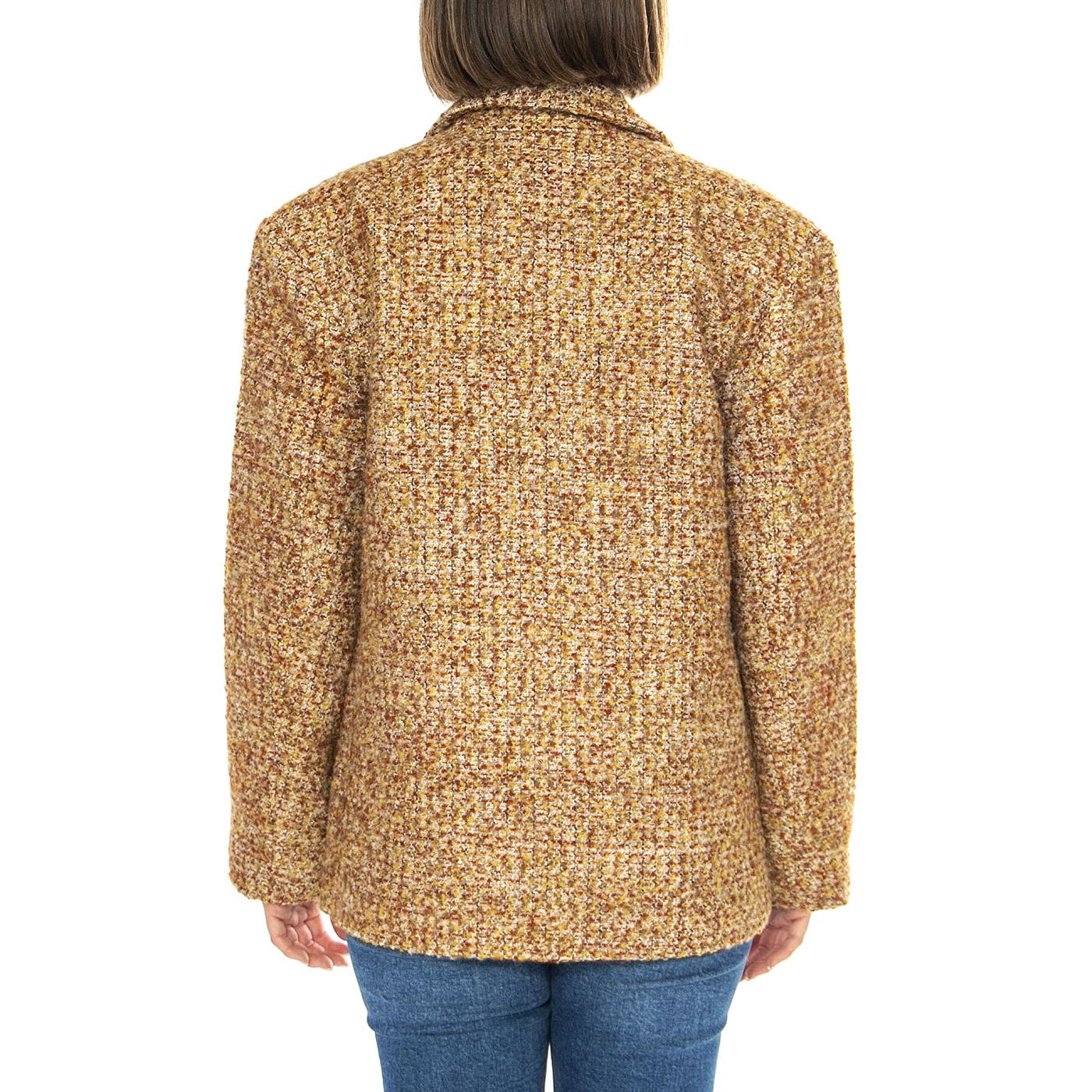 Blazer Oversize Tweed Marrón - Giacca Donna Marrone 43W/11242  WILD PONY 