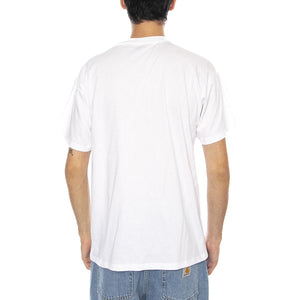 S/S Beaker T-Shirt White - Maglietta Girocollo Uomo Biancac I035456.02XX  CARHARTT WIP 