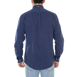 Nelson Tailored Shirt Indigo - Camicia Uomo Blu MSH5090-IN32-SS23  BARBOUR 