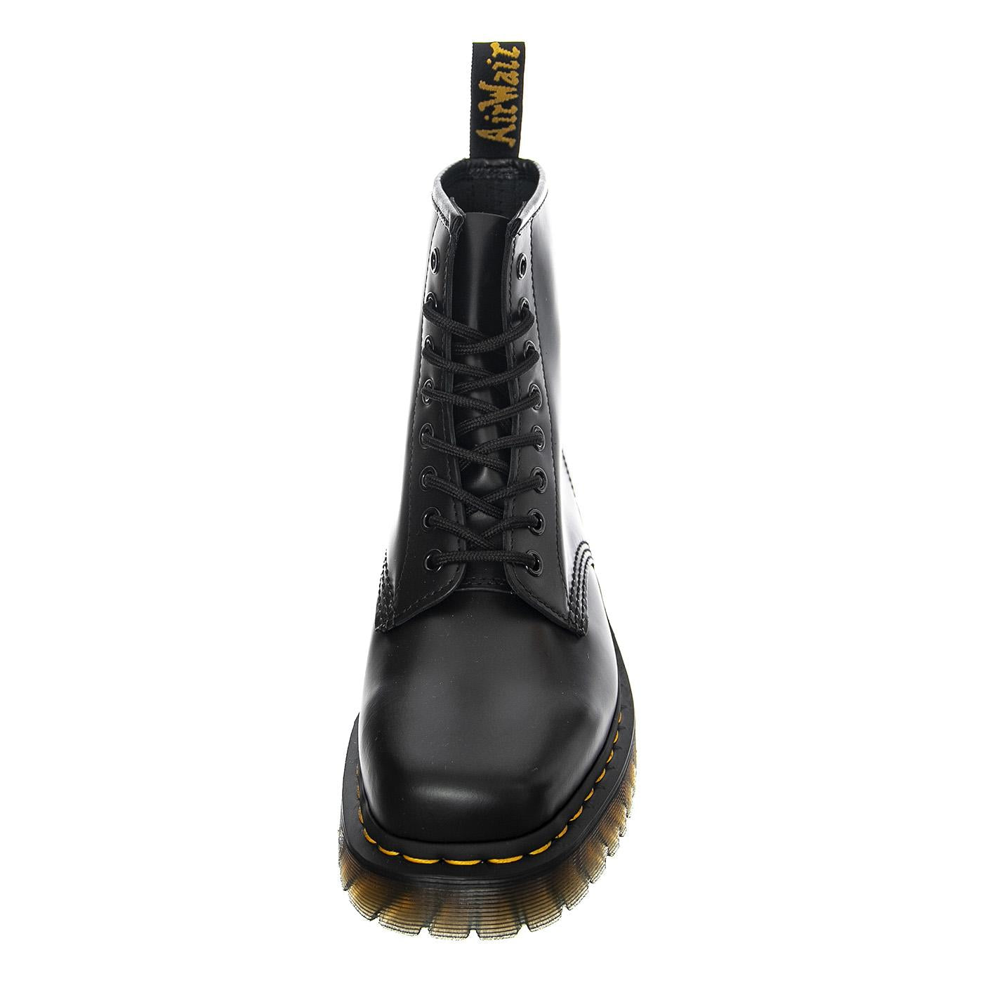 1460 Bex Squared Black Polished Smooth - Stivali Donna Neri 27886001  DR.MARTENS 