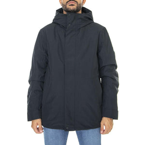 M´s Jacket Barnard Dark Navy Taslan - Giacca Invernale con Cappuccio Uomo Blu 330100-240  ELVINE 