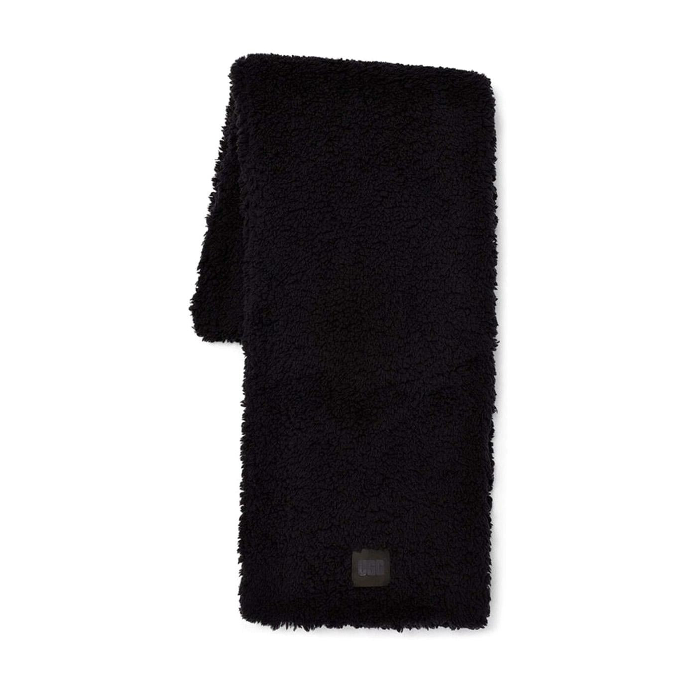 W Sherpa Oversized Scarf Black - Sciarpa Nera UGA20052-BLK  UGG 