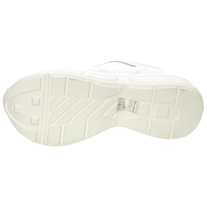 Womens Memory Shoes - White Leat - Scarpe Stringate Profilo Basso Donna Bianche MEMO01S1  STEVE MADDEN 
