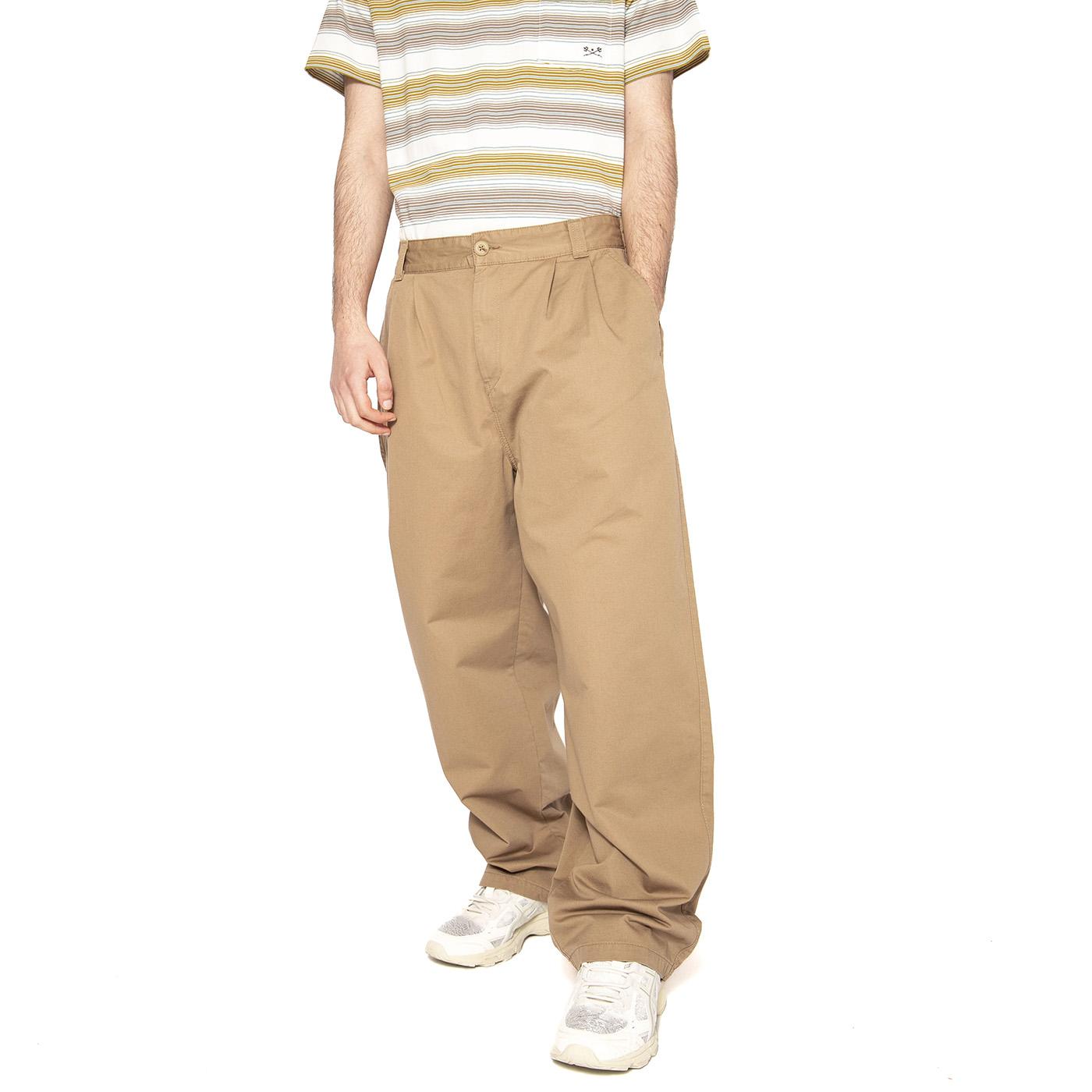 Marv Pant Leather - Pantaloni Uomo Marroni I033129.8Y06  CARHARTT WIP 