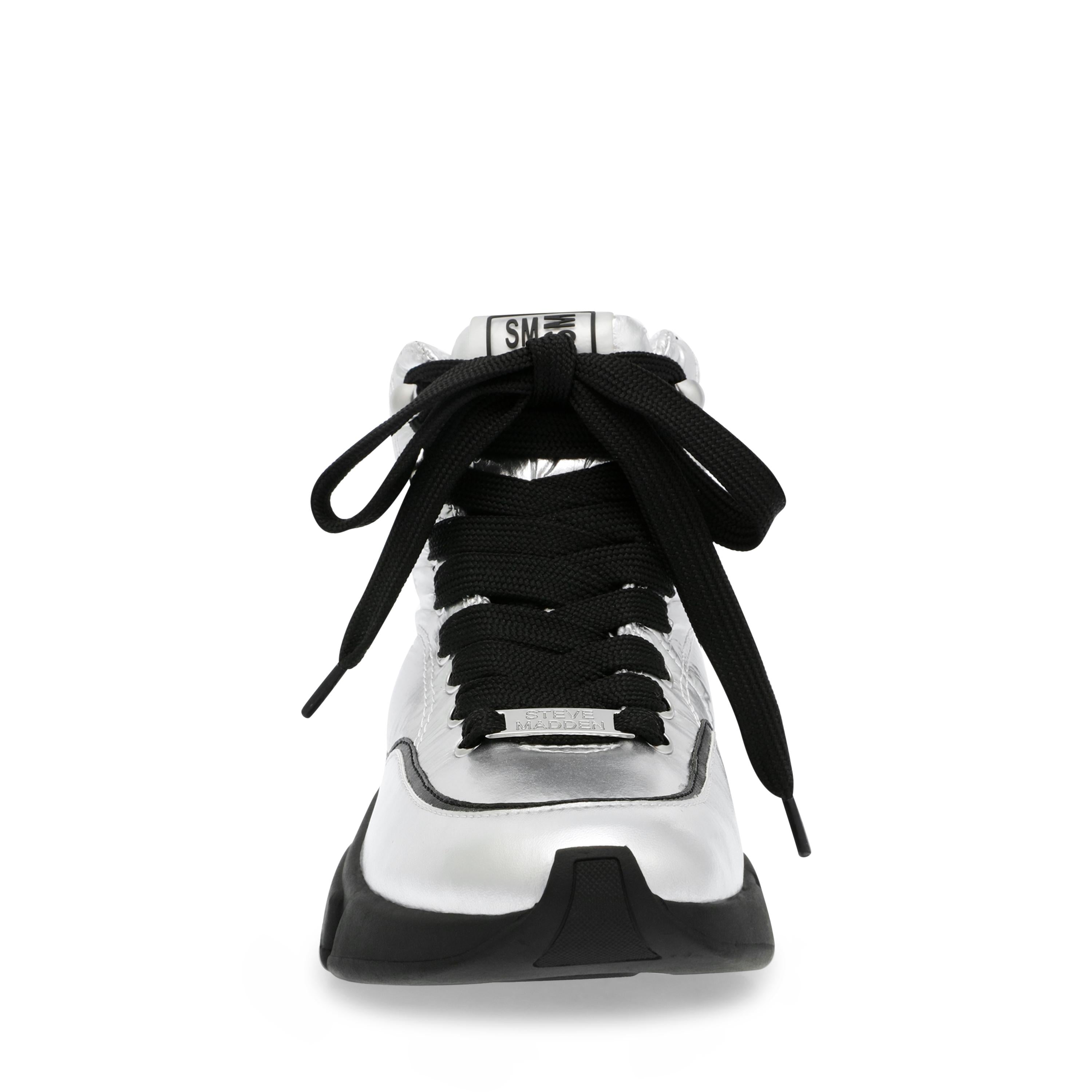 Gameplan Silver - Scarpe Stringate Profilo Alto Donna Argento SMPGAMEPLAN-SIL  STEVE MADDEN 